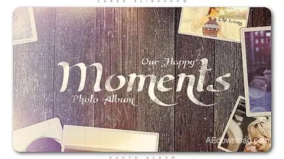 Happy Moments Slideshow Video Displays template preview