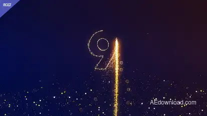 Happy New Year 2025 Countdown Logo Stings template preview