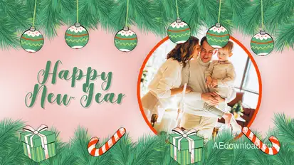 Happy New Year Video Displays template preview