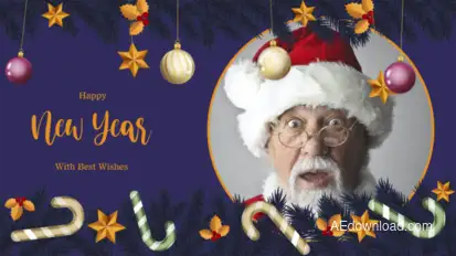 Happy New Year 4K Video Displays template preview