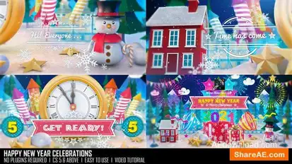 Happy New Year Celebrations Openers template preview