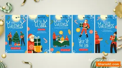 Happy New Year Instagram Stories Openers template preview