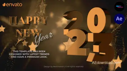 Happy New Year Intro broadcast-packages template preview