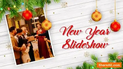 Merry Christmas Slideshow Openers template preview