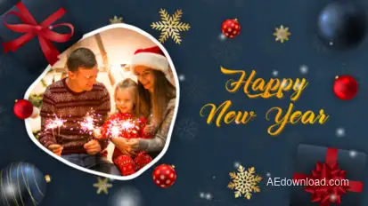Happy New Year Slideshow Video Displays template preview