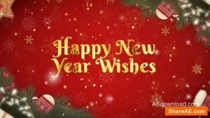 Merry Christmas Wishes Openers template preview