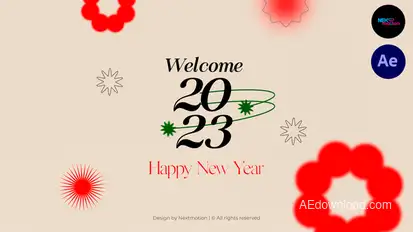 Happy New Year Wishes broadcast-packages template preview