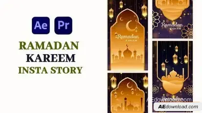 Videohive Happy Ramadan Kareem Instagram Story Elements template preview