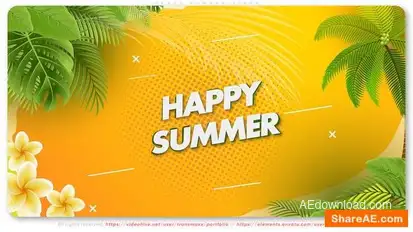 Happy Summer Vibes Openers template preview