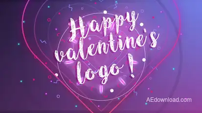 Happy Valentine logo Logo Stings template preview