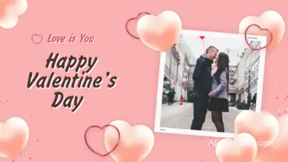 Happy Valentines Day Video Displays template preview