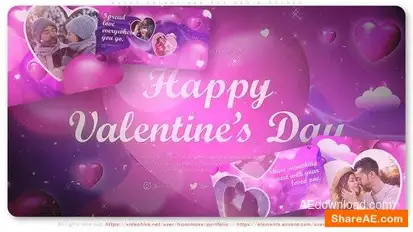 Happy Valentines Day Media Opener Openers template preview