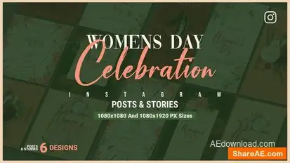 Happy Women's Day Instagram V117 Openers template preview