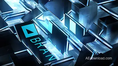 Hardware GPU Chip Logo Reveal Logo Stings template preview