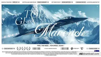 Harmony Cinematic Title Titles template preview