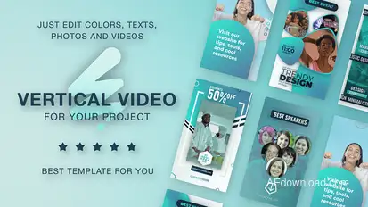 Health Care Vertical Promo - Medical Reels Video Displays template preview
