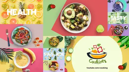 Healthy Food Intro Openers template preview
