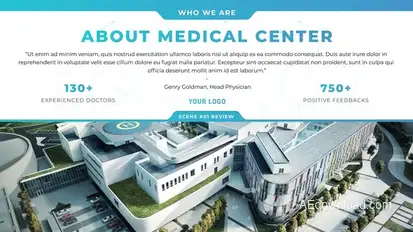 Healthcare Minimal Folder Video Displays template preview