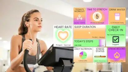 Healthcare Widget Elements template preview