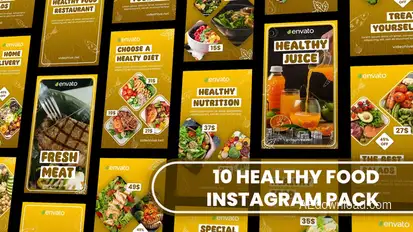 Healthy Food Instagram and TikTok Story Reel Product Promo template preview