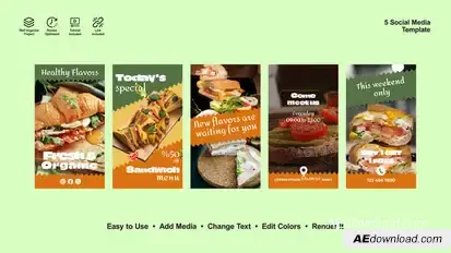 Healthy Instagram Stories Product Promo template preview