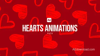Heart Animations Pack Elements template preview