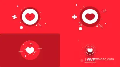 Heart Logo Logo Stings template preview