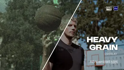 Heavy Grain Overlay Elements template preview