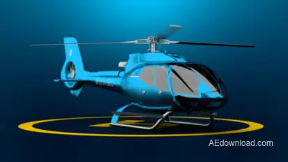 Helicopter Logo Reveal Logo Stings template preview