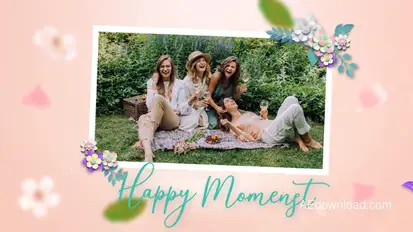 Hello Spring Slideshow Video Displays template preview