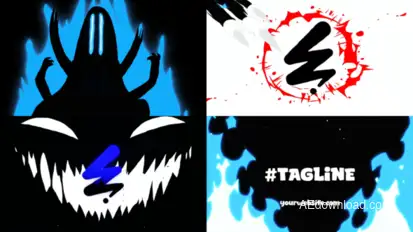 Helloween Monster Logo Opener  for After Effects Logo Stings template preview