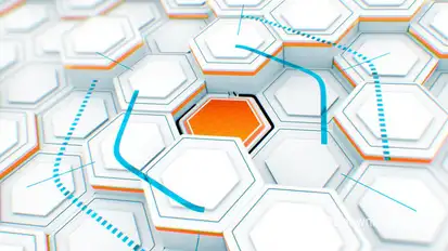 Hexagon Array Logo Openers template preview