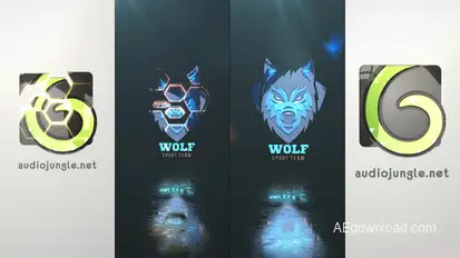 Hexagon Logo Reveal Logo Stings template preview