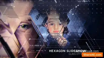Hexagon Slideshow Openers template preview