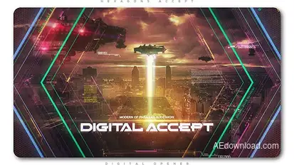 Hexagons Accept Digital Opener Openers template preview