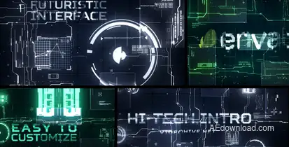 Hi-Tech Intro Logo Stings template preview