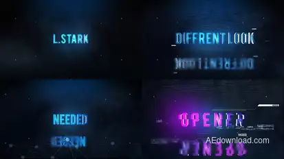 Hi-Tech Titles Opener Openers template preview