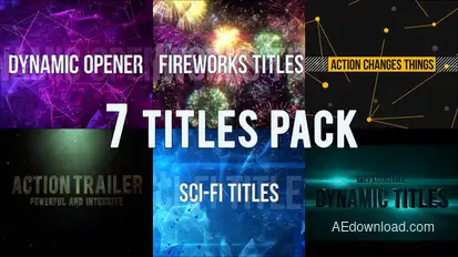HI-TECH TITLES PACK Titles template preview