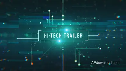 Hi-Tech Trailer Titles template preview
