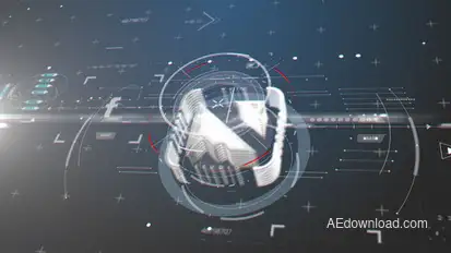 High tech Glitch Logo Reveal Logo Stings template preview