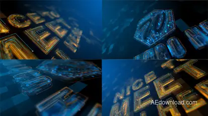 High Tech Grow Line Logo Logo Stings template preview