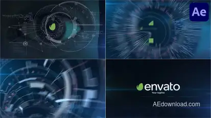 High Tech Eye Logo Logo Stings template preview