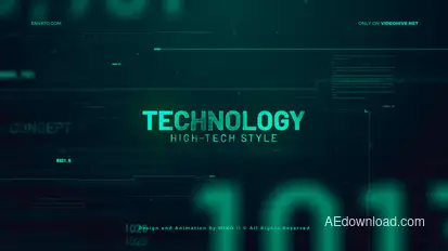 High Technology Promo Slideshow Video Displays template preview