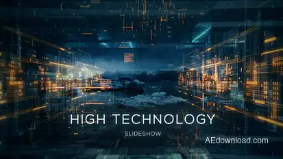 High Technology Slideshow Openers template preview