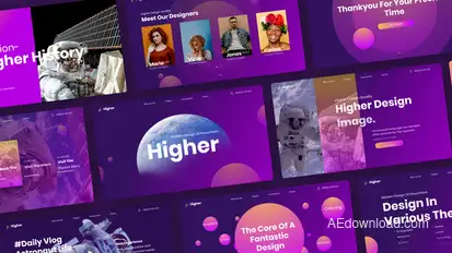Higher Modern Video Display After Effect Template Elements template preview
