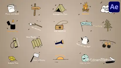 Hiking Titles for After Effects Titles template preview
