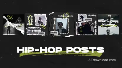 Hip-Hop Instagram Posts Openers template preview