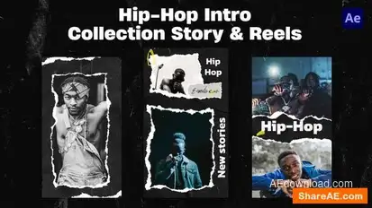 Hip-Hop Intro Collection Story & Reels Openers template preview