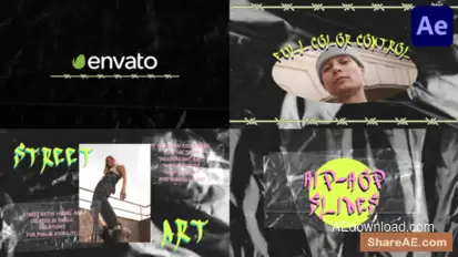 Hip-Hop Slides for After Effects Openers template preview