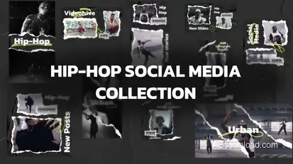 Hip-Hop Social Media Collection Openers template preview